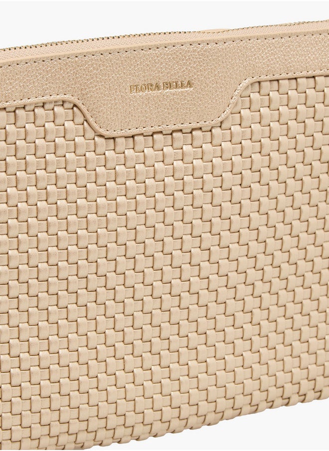 Textured Pouch with Zip Closure