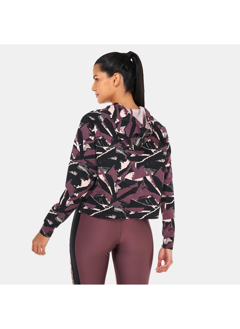 Women's Modern Sports Printed Hoodie