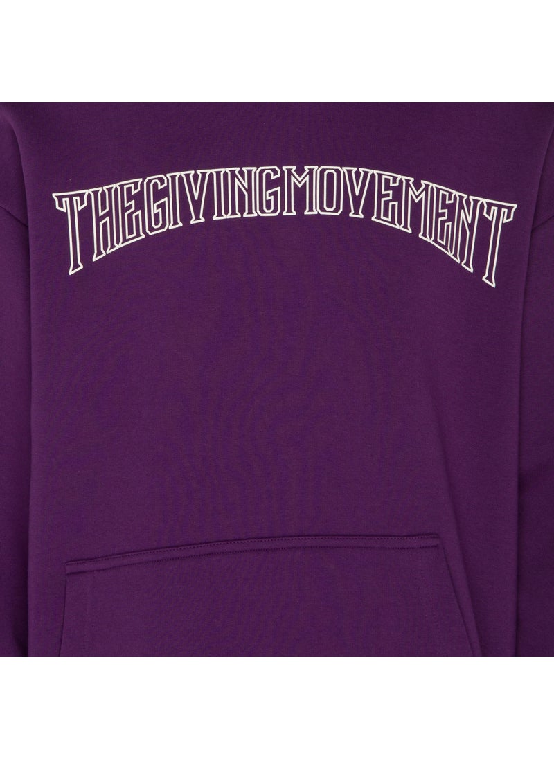 Men's Collegic Font Hoodie