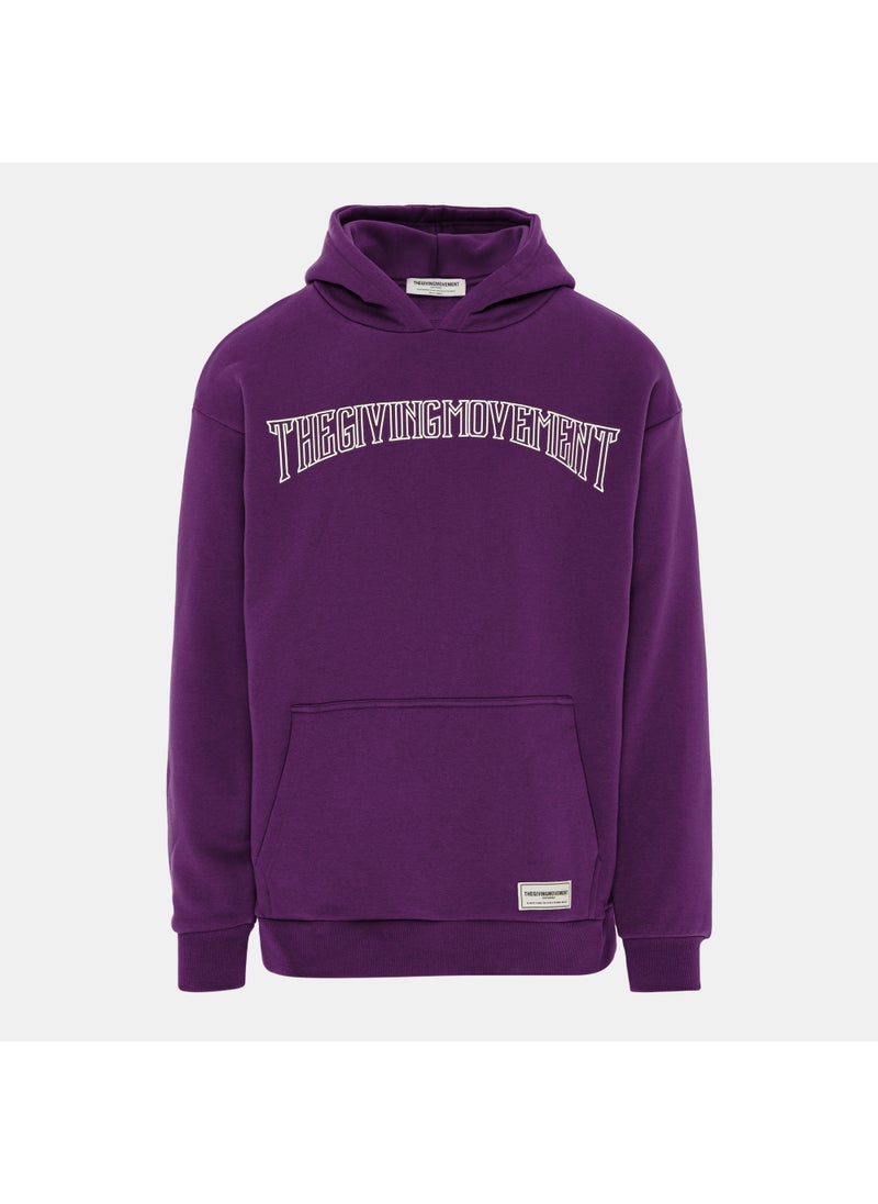 Men's Collegic Font Hoodie