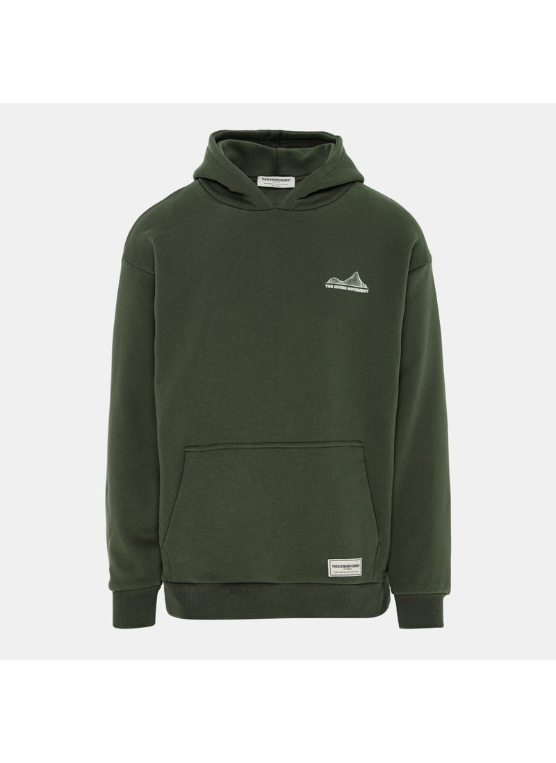 Men's Map Print Hoodie