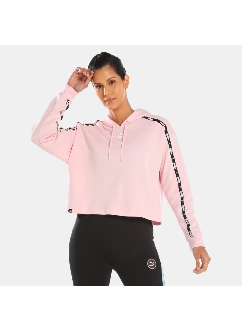Women's Power Tape Cropped Hoodie