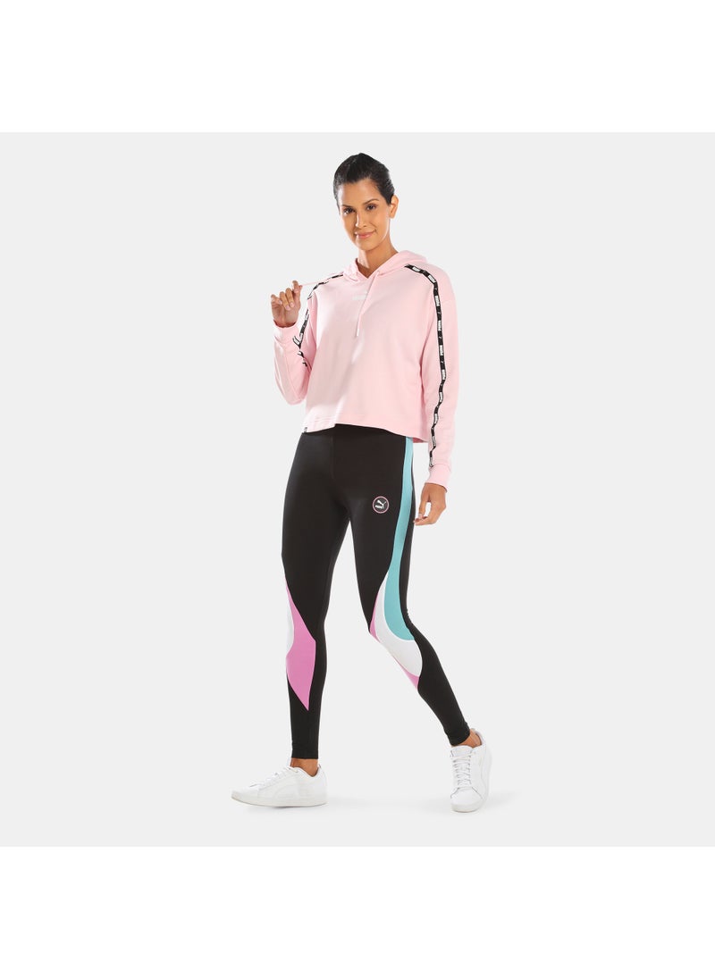Women's Power Tape Cropped Hoodie
