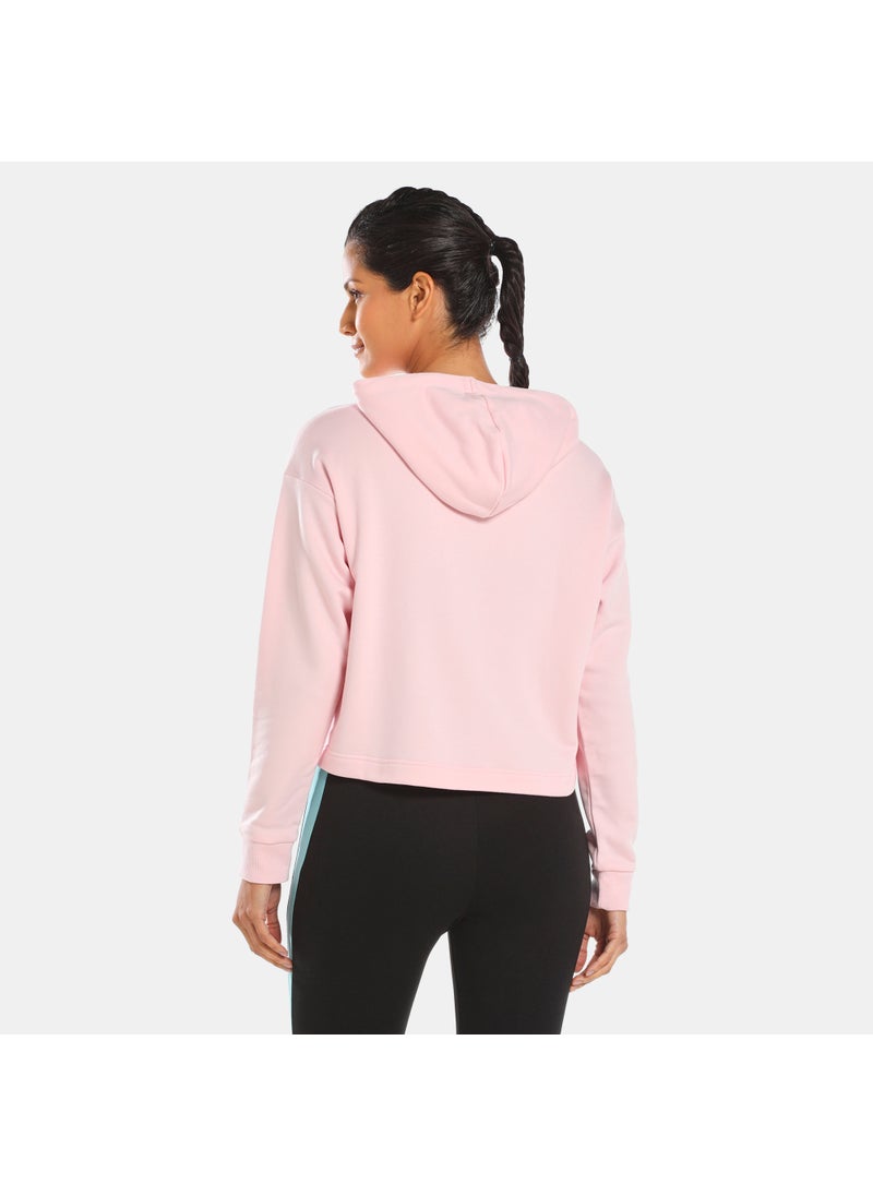 Women's Power Tape Cropped Hoodie