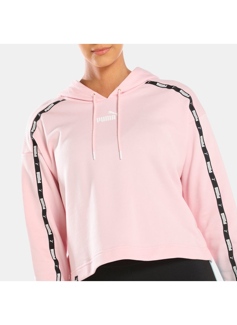Women's Power Tape Cropped Hoodie