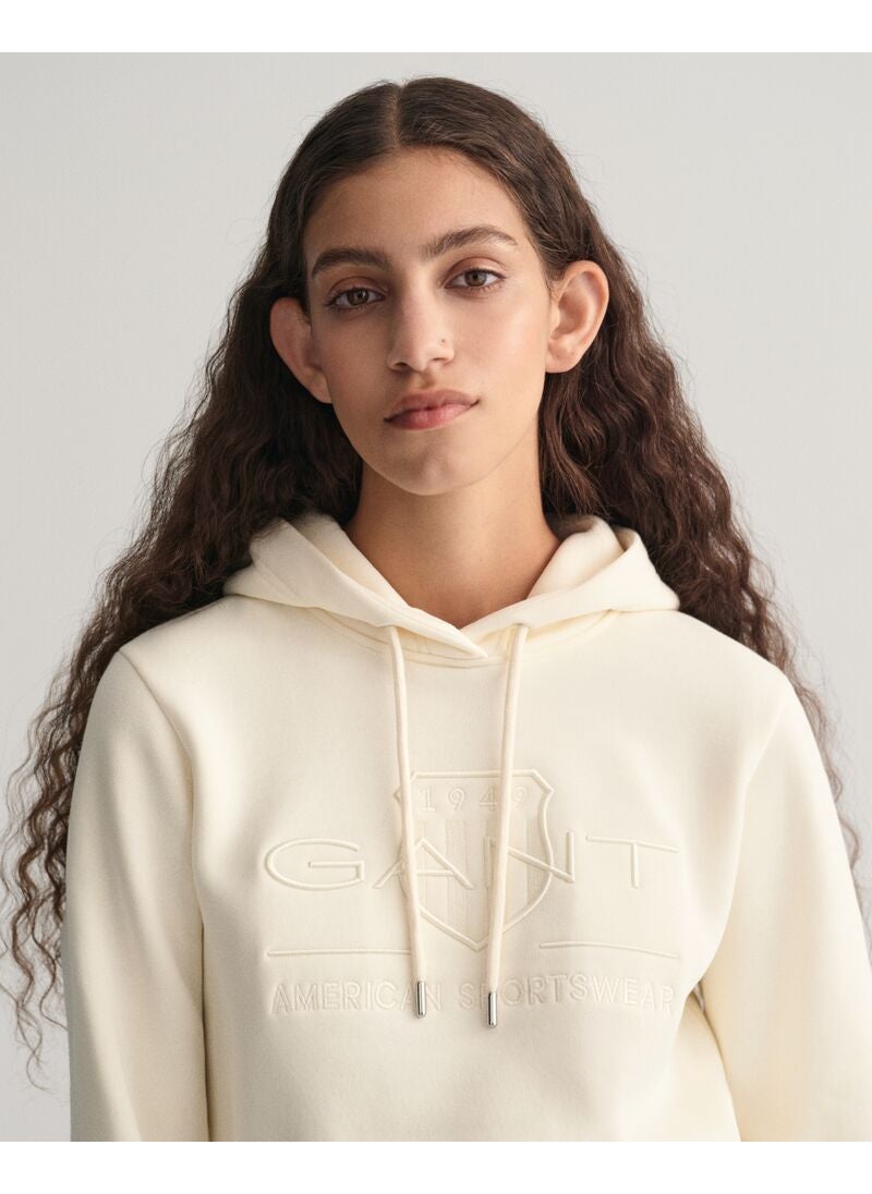 Gant Regular Tonal Shield Hoodie