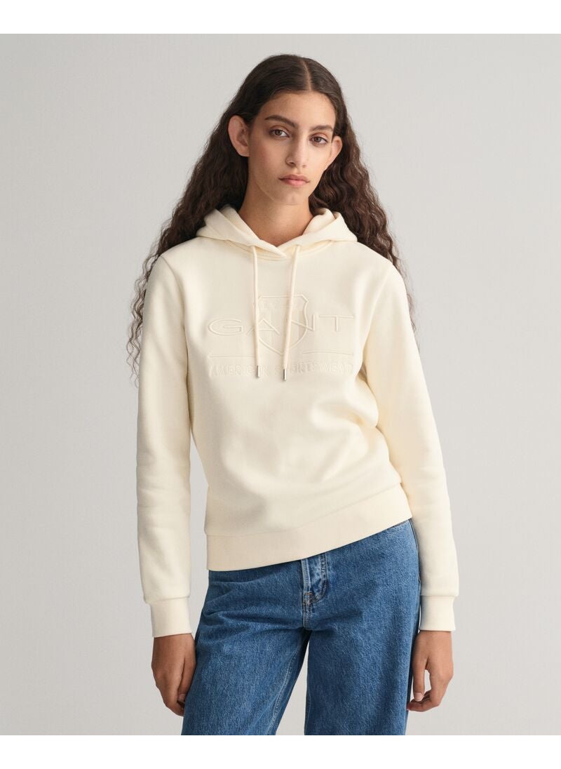 Gant Regular Tonal Shield Hoodie