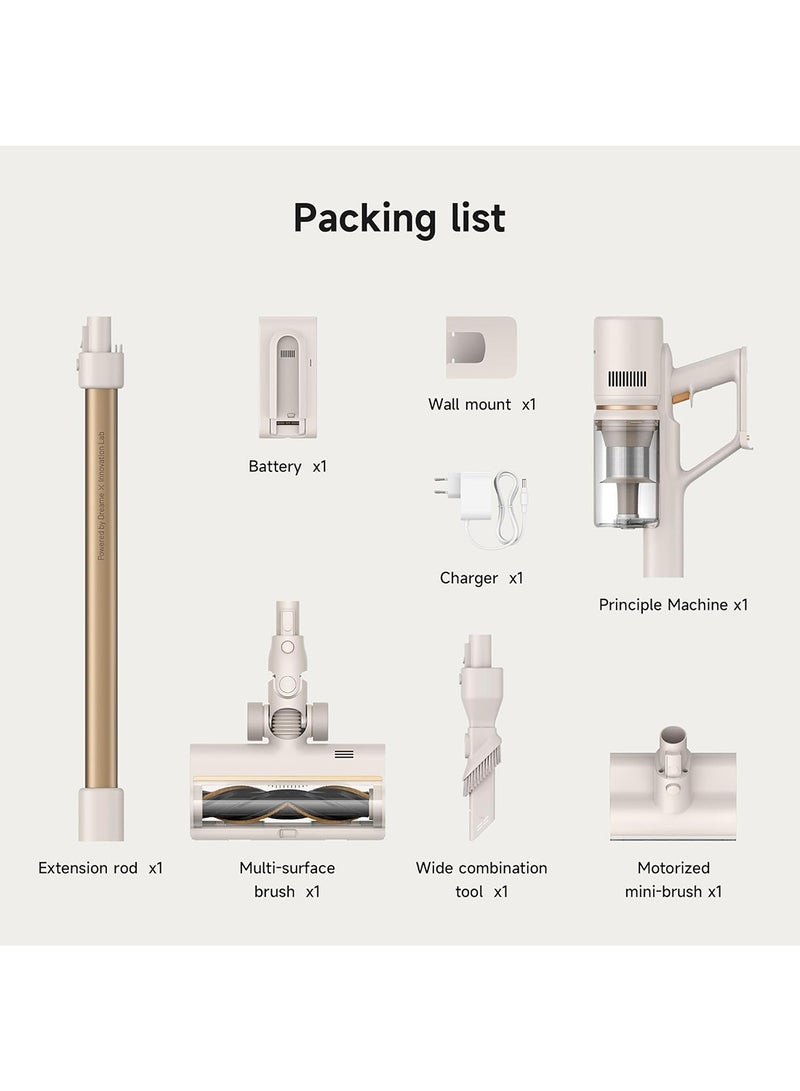U20 Cordless Vacuum, Blue Light Dust Reveal, 120AW Suction Power, Multi-surface Anti-tangle Brush, Multi-layer 99.9% Filtration, Convenient Maintenance, Swappable Battery Pack 150 W VPV11A White