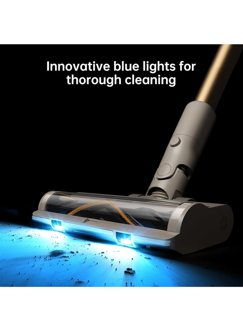 U20 Cordless Vacuum, Blue Light Dust Reveal, 120AW Suction Power, Multi-surface Anti-tangle Brush, Multi-layer 99.9% Filtration, Convenient Maintenance, Swappable Battery Pack 150 W VPV11A White