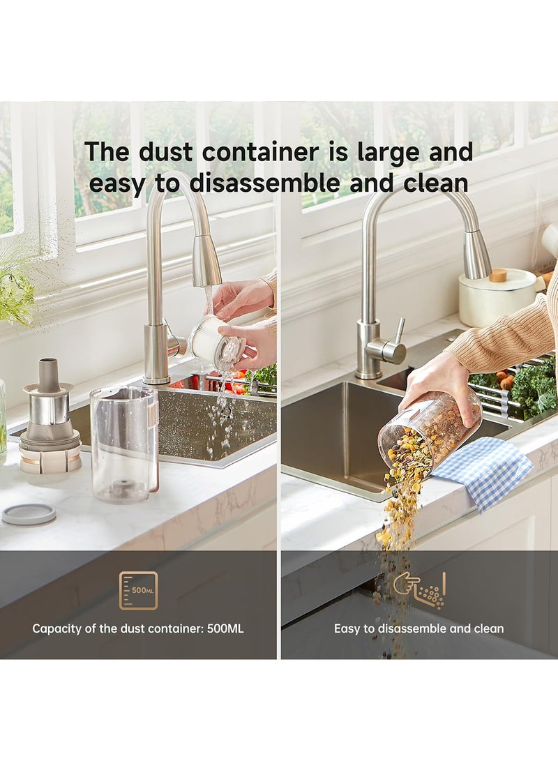U20 Cordless Vacuum, Blue Light Dust Reveal, 120AW Suction Power, Multi-surface Anti-tangle Brush, Multi-layer 99.9% Filtration, Convenient Maintenance, Swappable Battery Pack 150 W VPV11A White