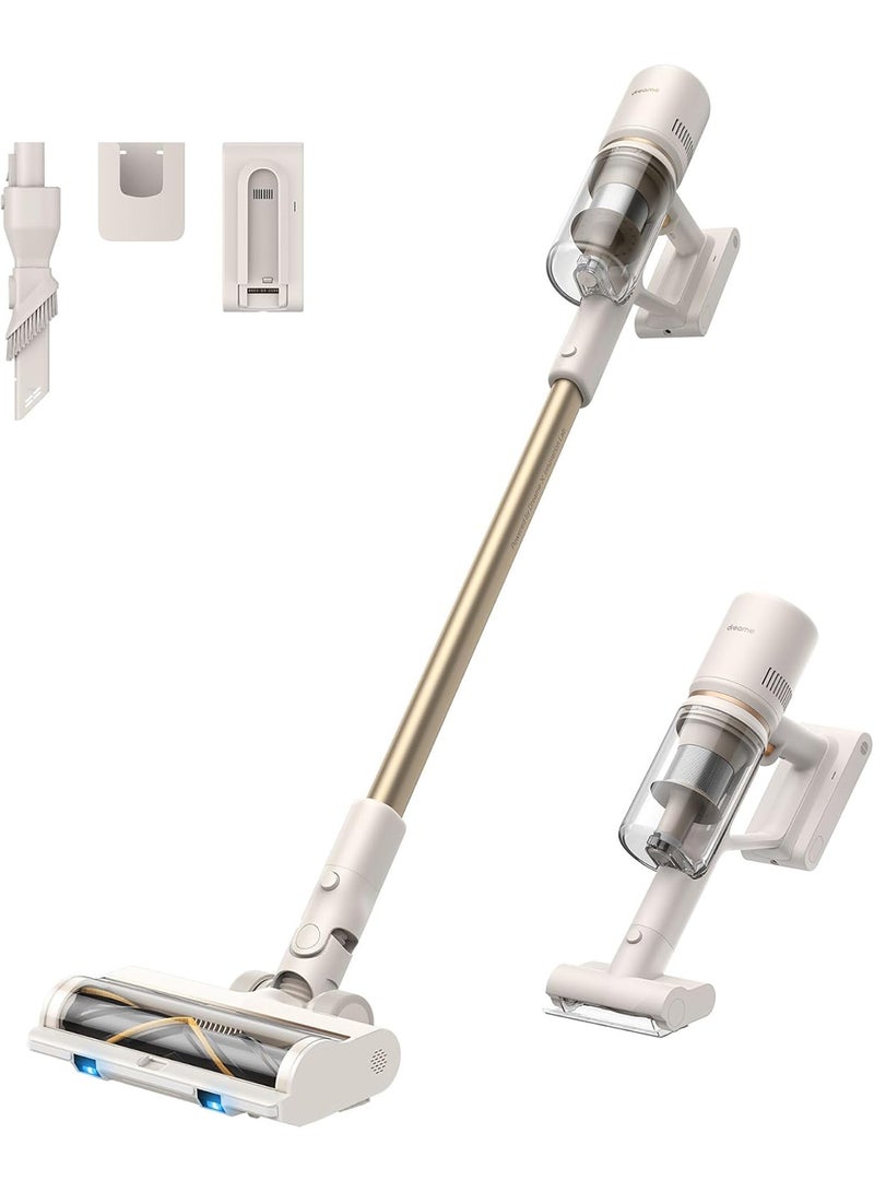 U20 Cordless Vacuum, Blue Light Dust Reveal, 120AW Suction Power, Multi-surface Anti-tangle Brush, Multi-layer 99.9% Filtration, Convenient Maintenance, Swappable Battery Pack 150 W VPV11A White