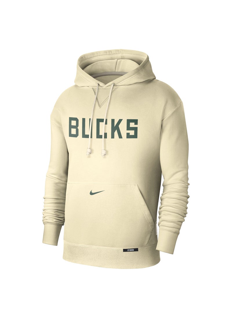 Men's NBA Milwaukee Bucks Standard Issue City Edition Dri-FIT Courtside Hoodie