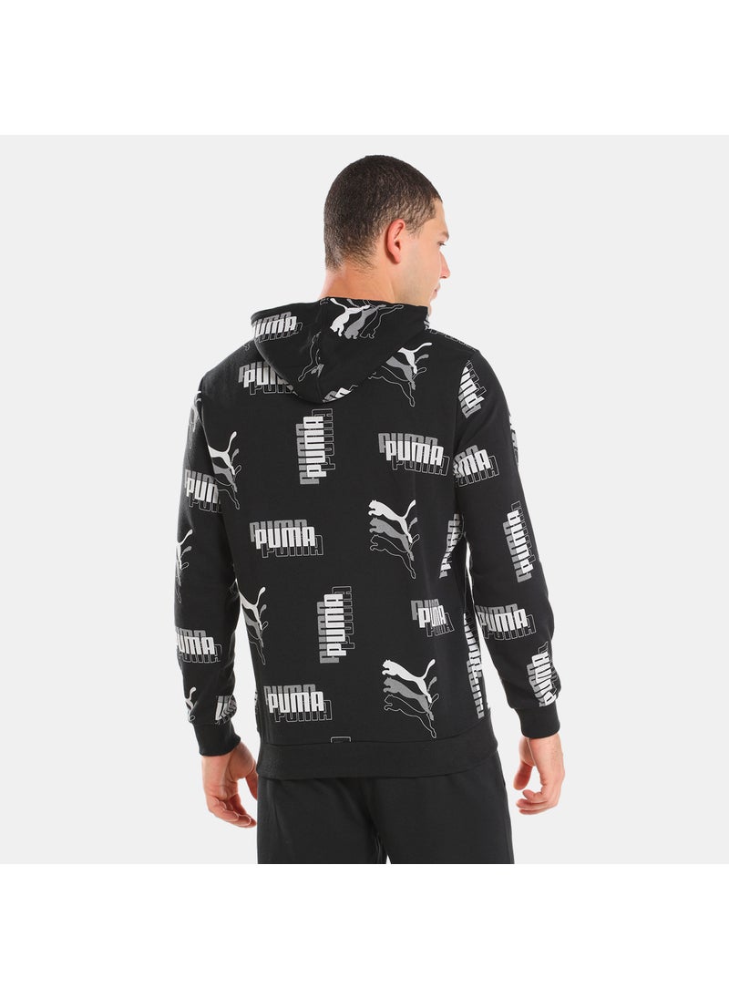 Men's Power Allover Print Hoodie