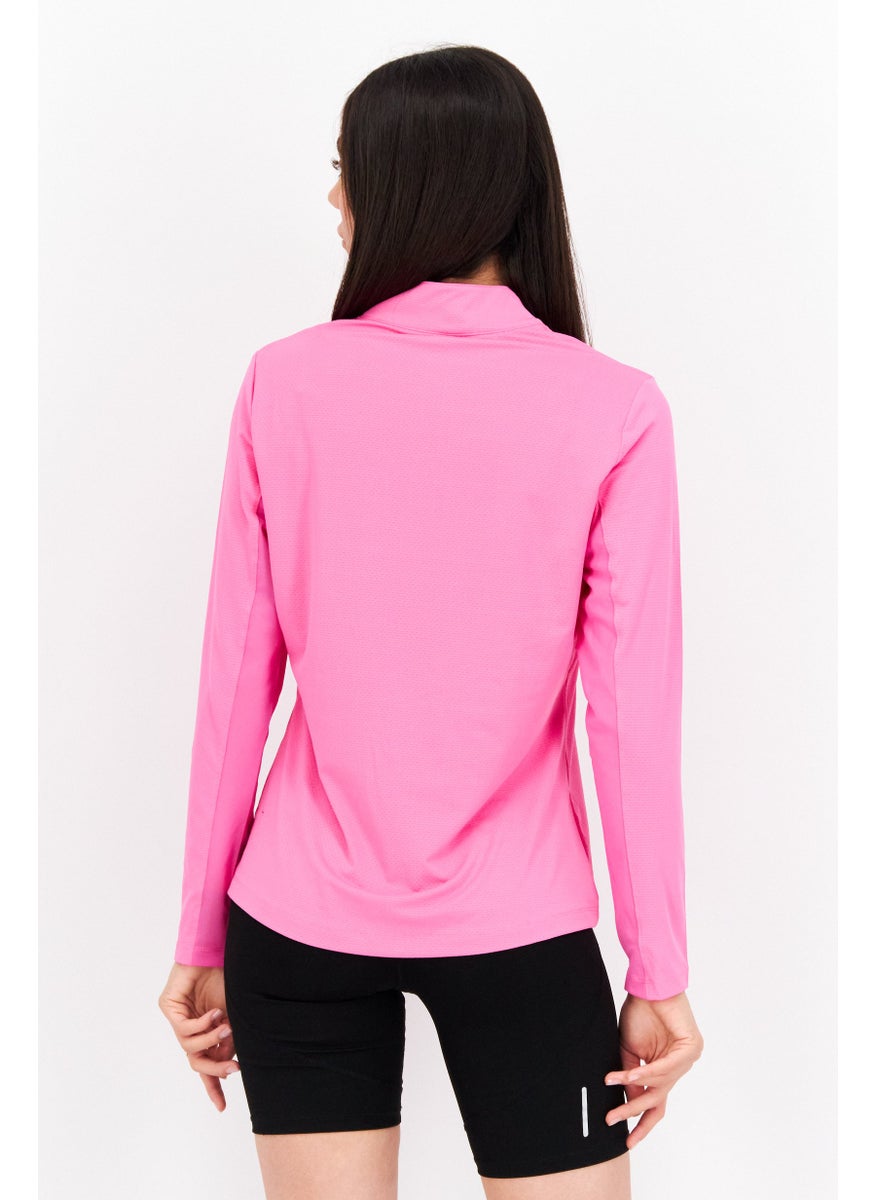 Women Sportswear Fit Long Sleeve Training Top, Pink