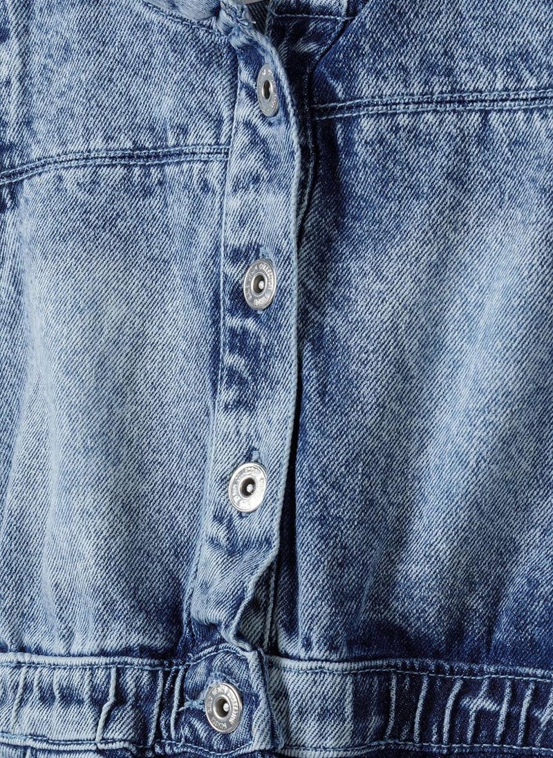 Teen Girls Denim Playsuit
