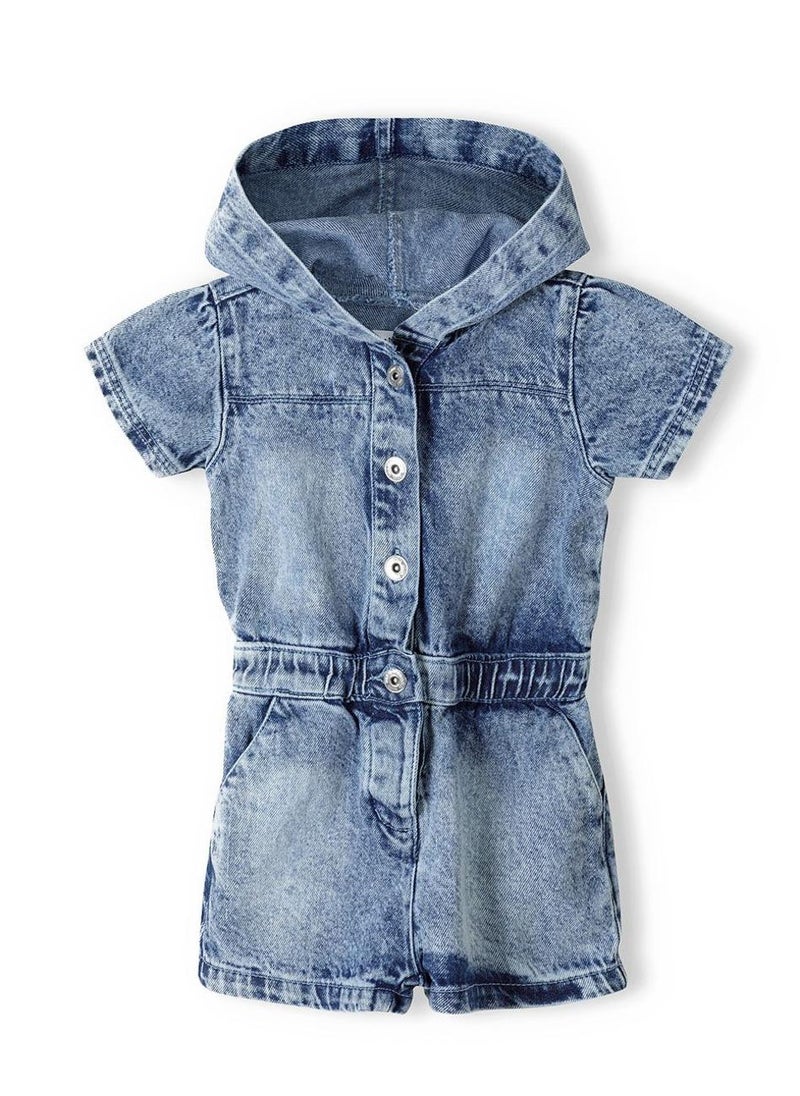 Teen Girls Denim Playsuit
