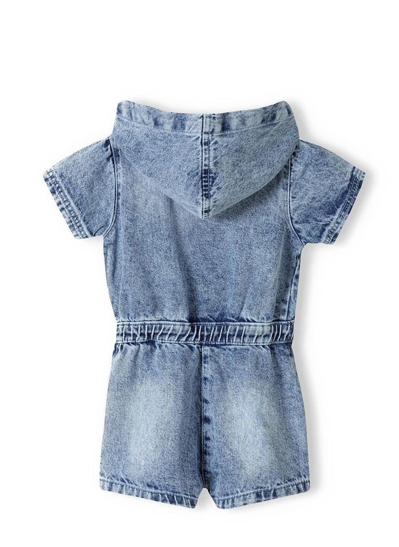 Teen Girls Denim Playsuit