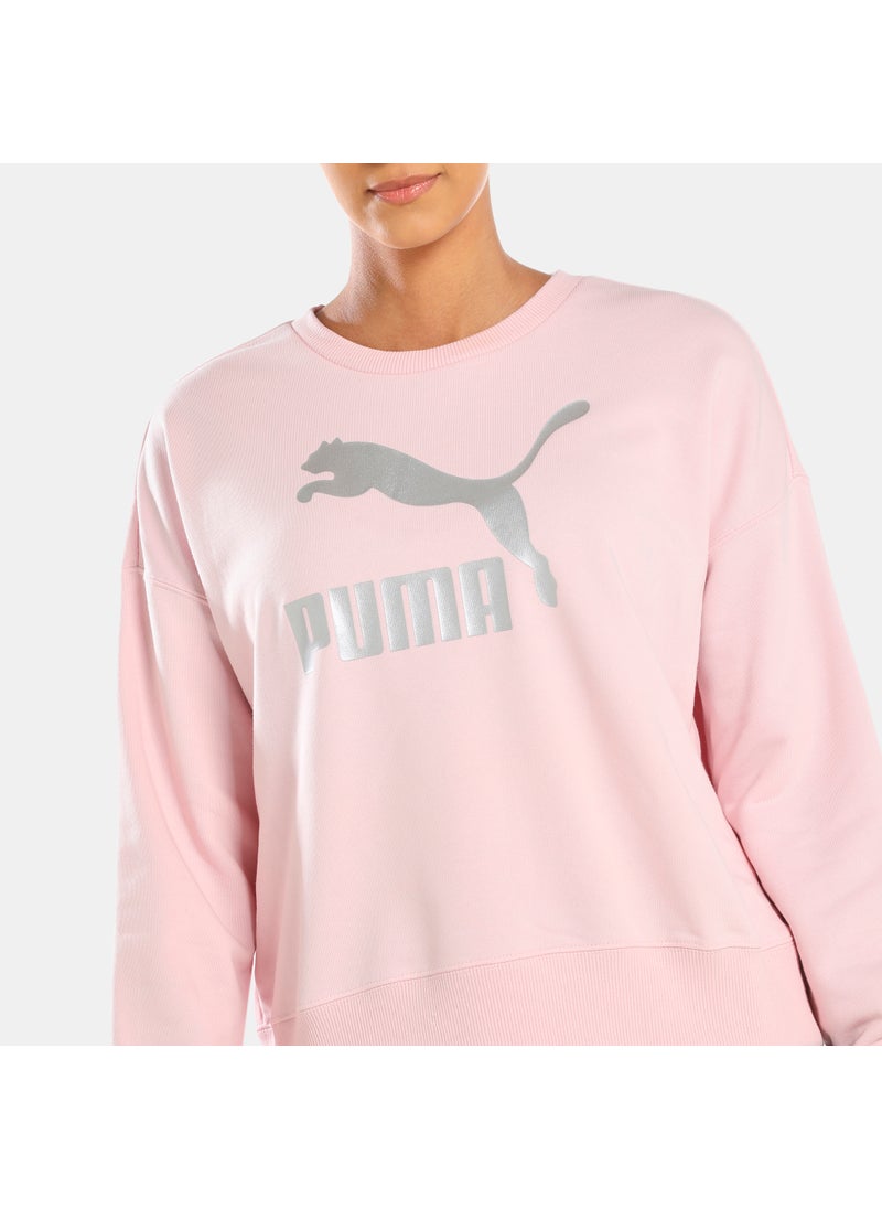 Women's Classics Metallic Logo Sweatshirt