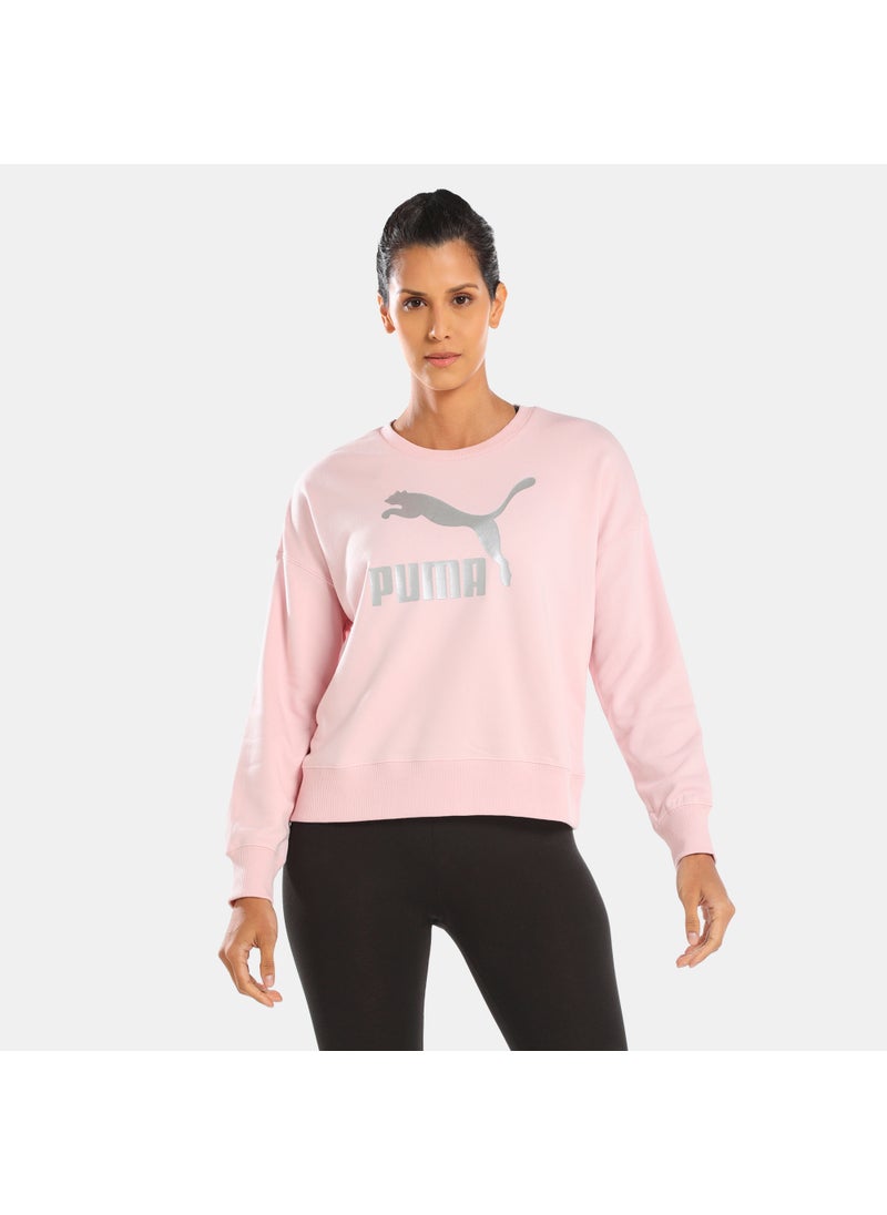 Women's Classics Metallic Logo Sweatshirt