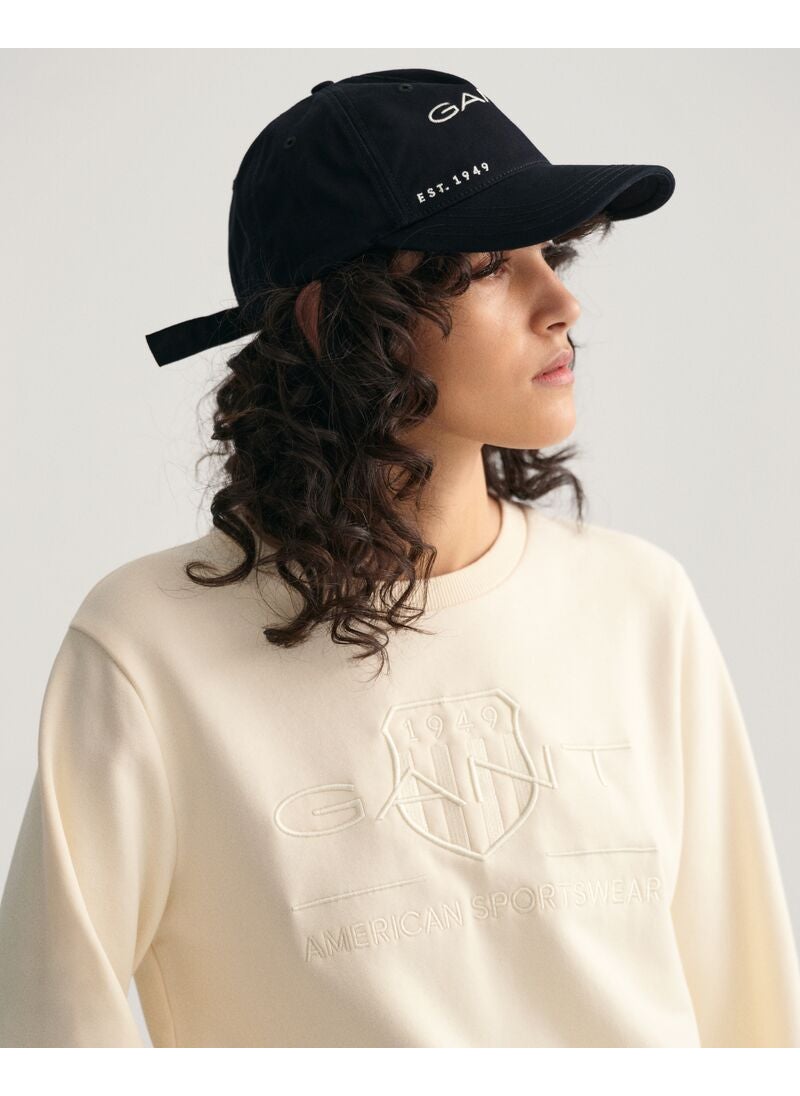 Gant Regular Tonal Shield C-Neck Sweat