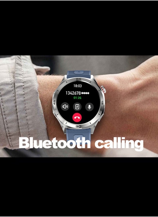 Men's Bluetooth Smartwatch, 1.52-Inch Full-Screen Touch, IP67 Waterproof, Answer/Make Phone Function, Exercise And Sleep Monitoring, Universal For Android And IOS Systems,Smart Watch RT i129