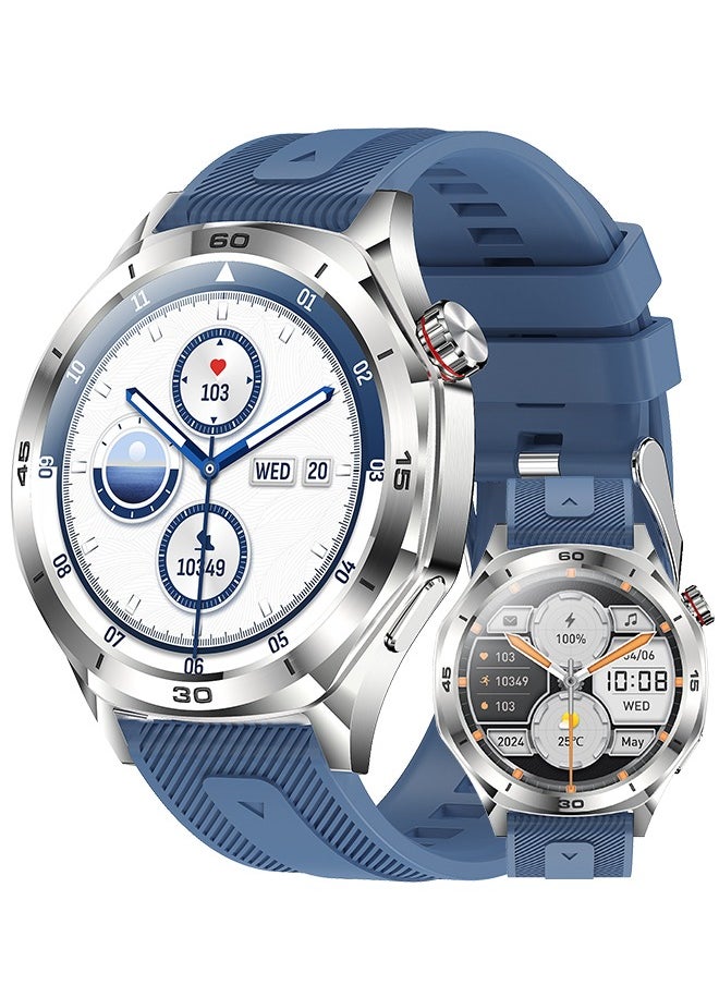 Men's Bluetooth Smartwatch, 1.52-Inch Full-Screen Touch, IP67 Waterproof, Answer/Make Phone Function, Exercise And Sleep Monitoring, Universal For Android And IOS Systems,Smart Watch RT i129