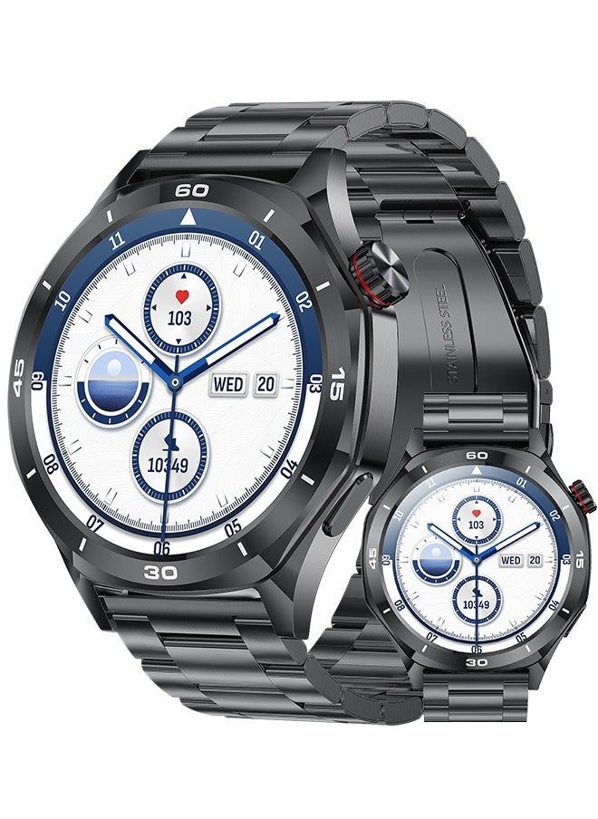 Men's Bluetooth Smartwatch, 1.52-Inch Full-Screen Touch, IP67 Waterproof, Answer/Make Phone Function, Exercise And Sleep Monitoring, Universal For Android And IOS Systems,Smart Watch RT i129