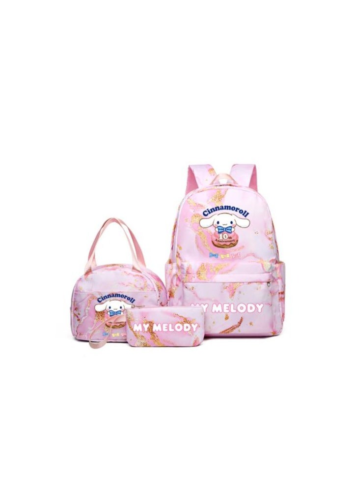 Vibrant cartoon print bag combination! Lightweight design + large-capacity partition | Fully adapted for children/student/outdoor sports - 116