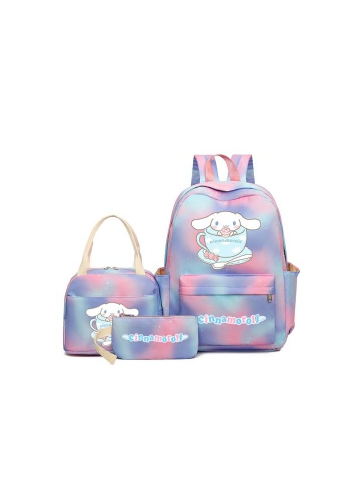 Vibrant cartoon print bag combination! Lightweight design + large-capacity partition | Fully adapted for children/student/outdoor sports - 104