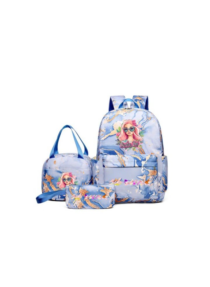 Fun cartoons accompanied by three-piece set of fashionable and practical bags (available for students, children, friends on outings, mountain climbing, etc.) - 95
