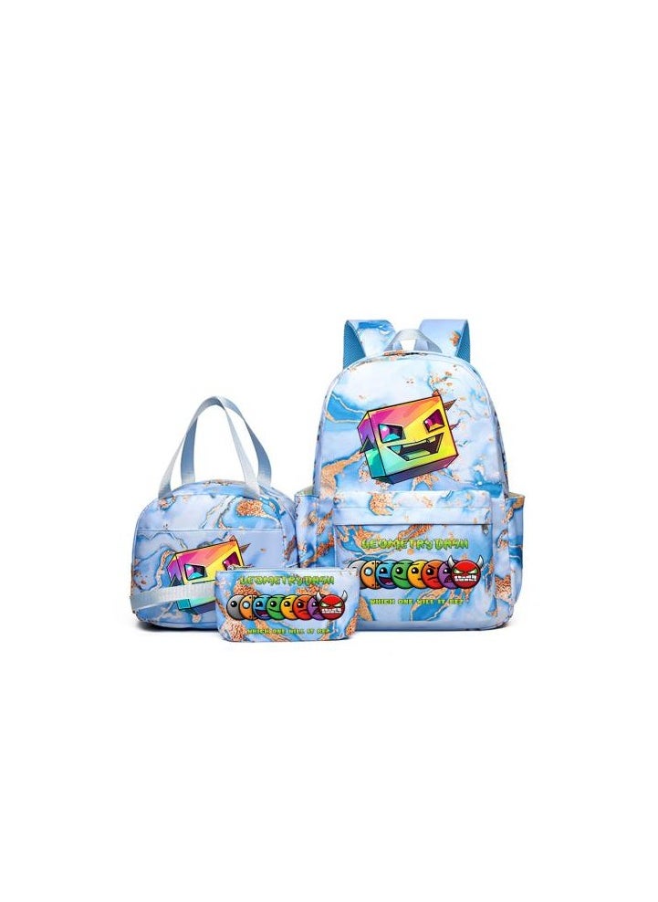 Vibrant cartoon print bag combination! Lightweight design + large-capacity partition | Fully adapted for children/student/outdoor sports - 318