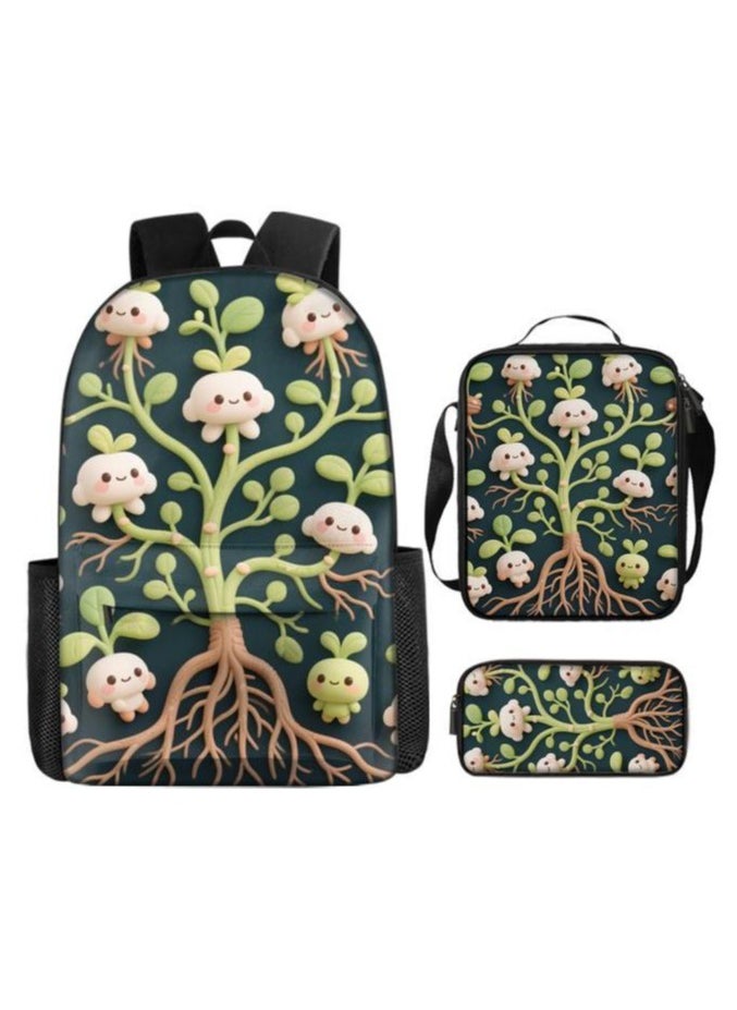 New universal cartoon new three-piece schoolbag (students, children) - 932