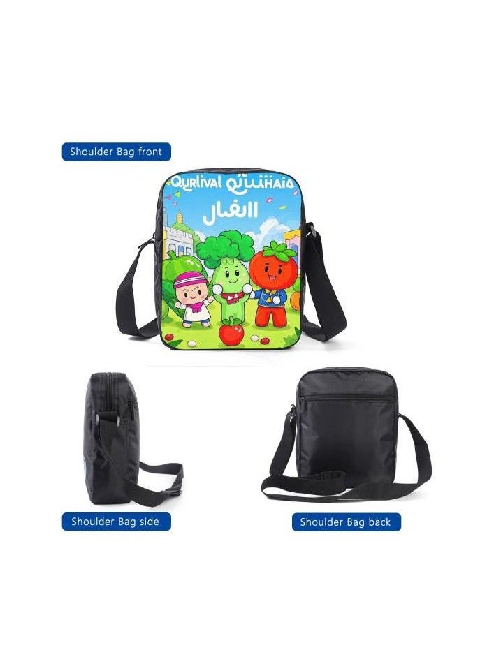 Cartoon style universal three-piece schoolbag - 1376