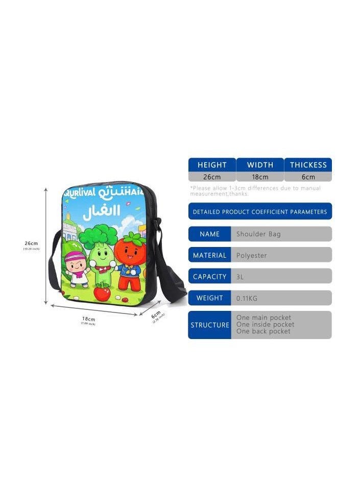 Cartoon style universal three-piece schoolbag - 1376