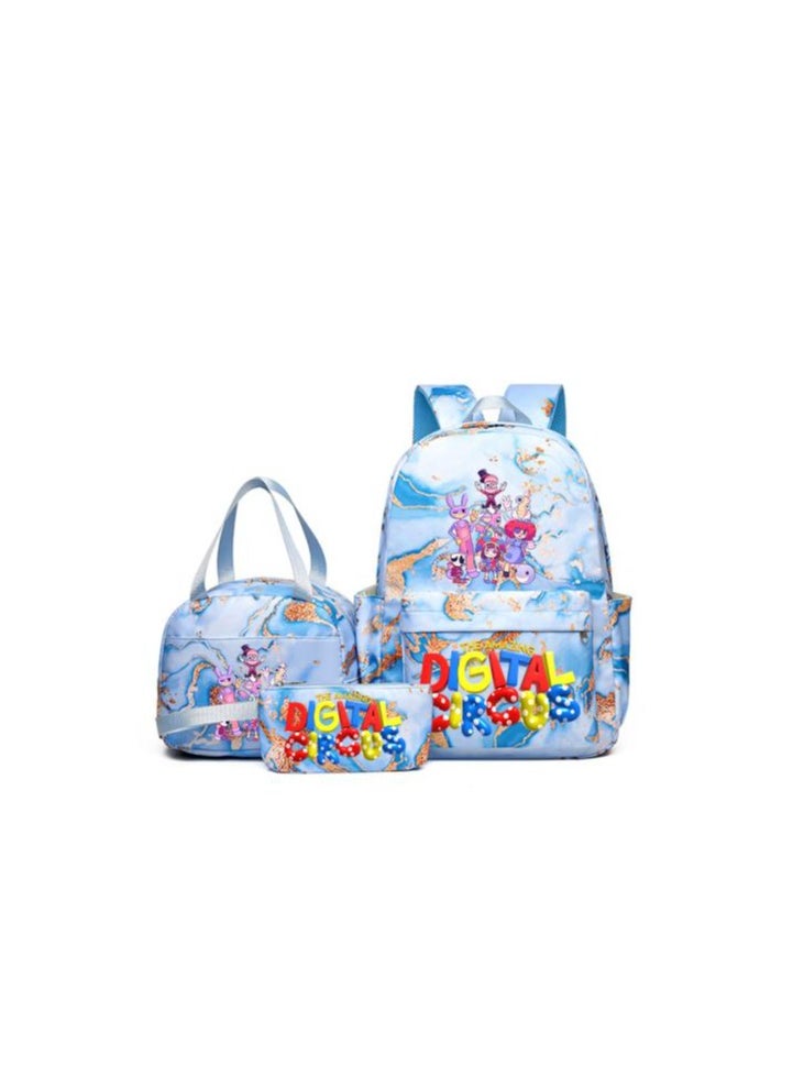 [Hot-selling new products] Budding cartoon bag set | Backpack + handbag + pen bag three-piece set | Outdoor must-have for children and students - 3