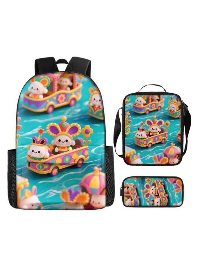 New universal cartoon new three-piece schoolbag (students, children) - 162