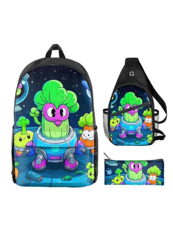 Universal cartoon new three-piece schoolbag - 950