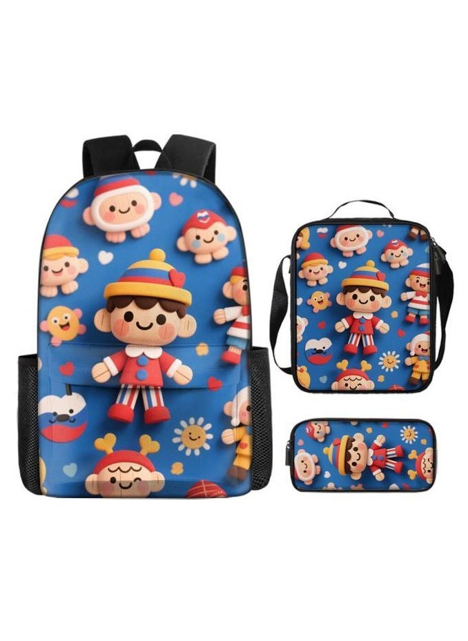 New universal cartoon new three-piece schoolbag (students, children) - 142
