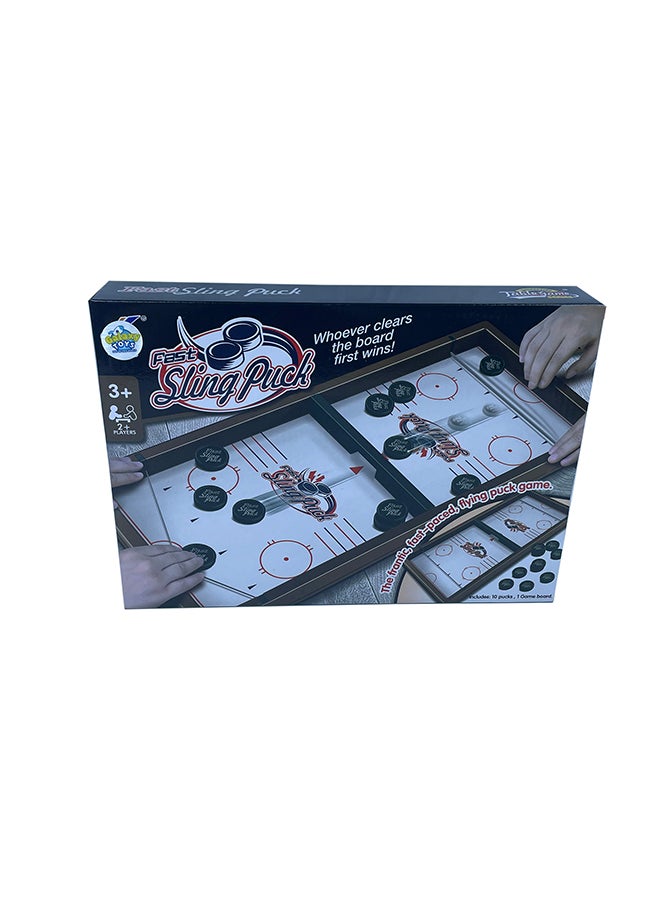 Sling Puck Bouncing Game - Fast-Paced Tabletop Action - 1 Piece - Family Game, Competitive Play, Hand-Eye Coordination, Reflexes, Strategy, Party Game