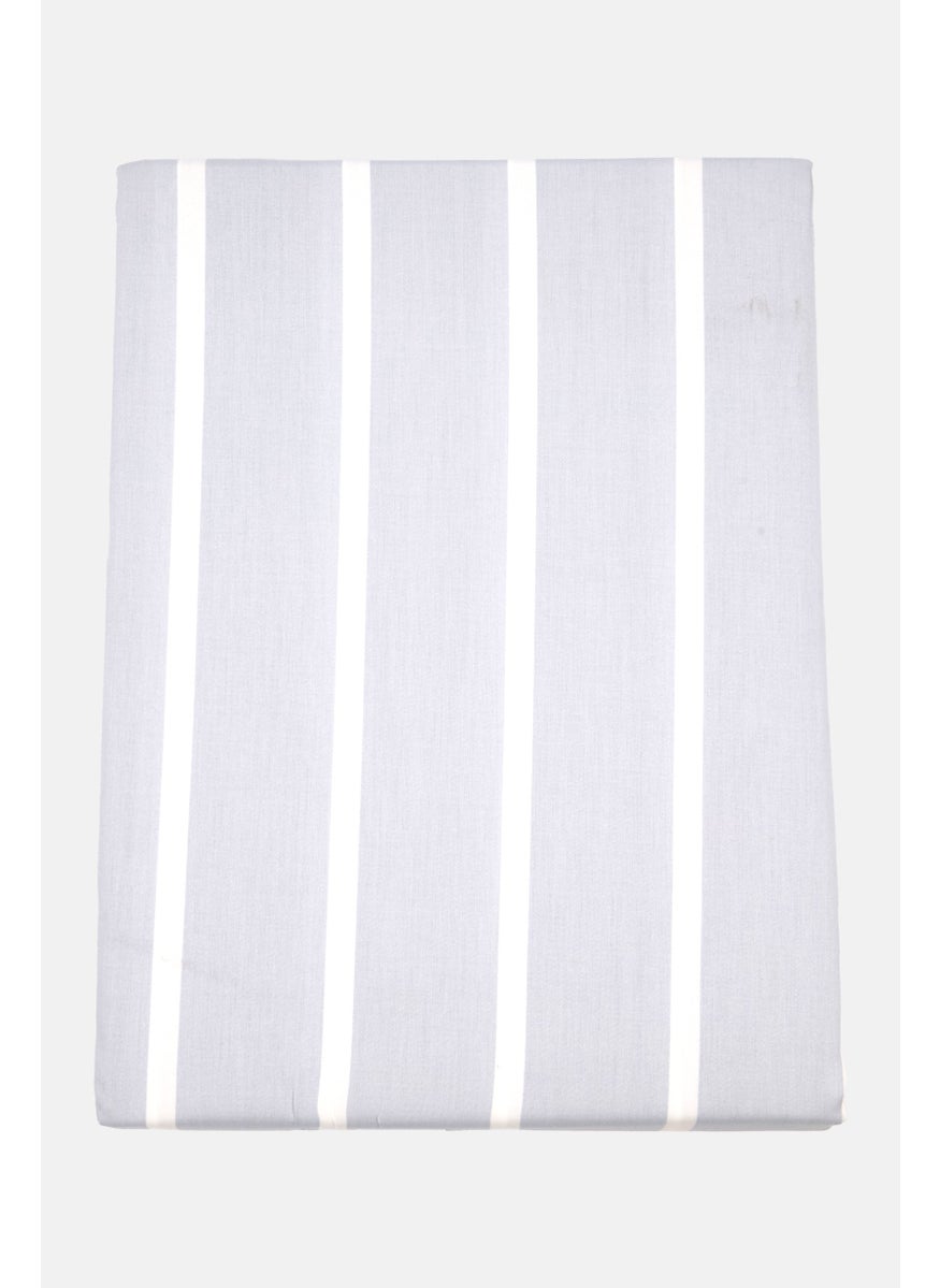Single Satin Duvet Set 140 x 200 cm, Blue/White