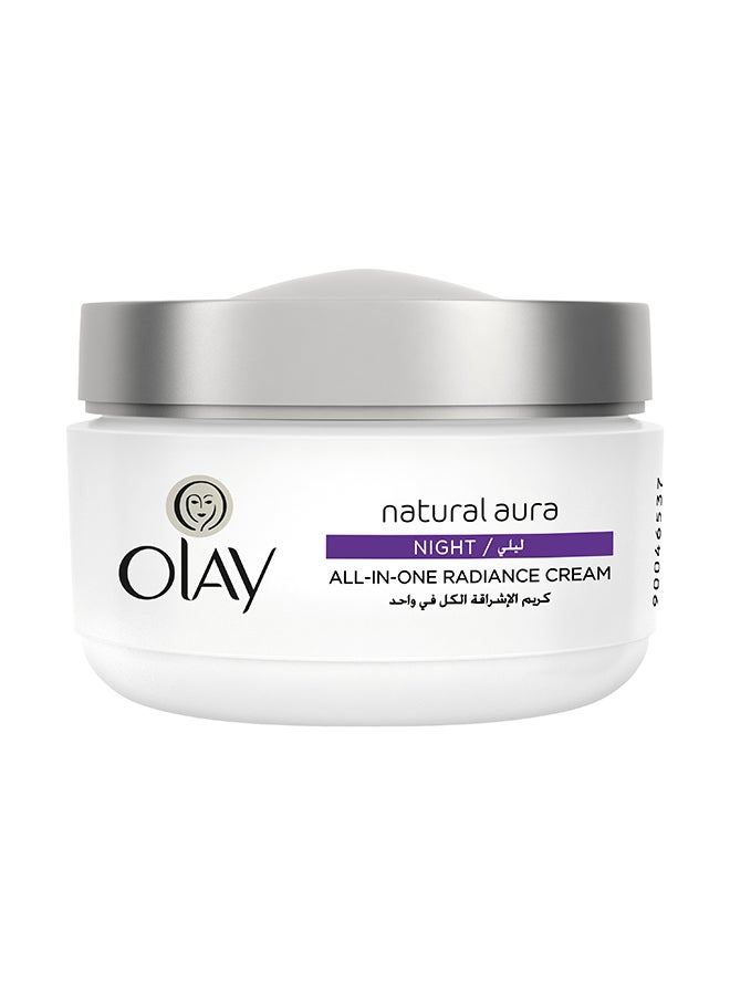 Natural Aura All-In-One Radiance Night Cream White 50grams