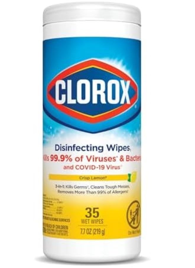 Disinfecting 35 Wipes Lemon Scent