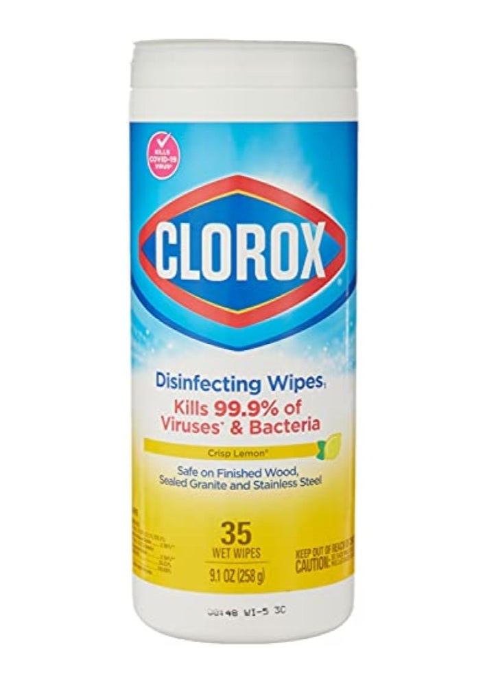 Disinfecting 35 Wipes Lemon Scent