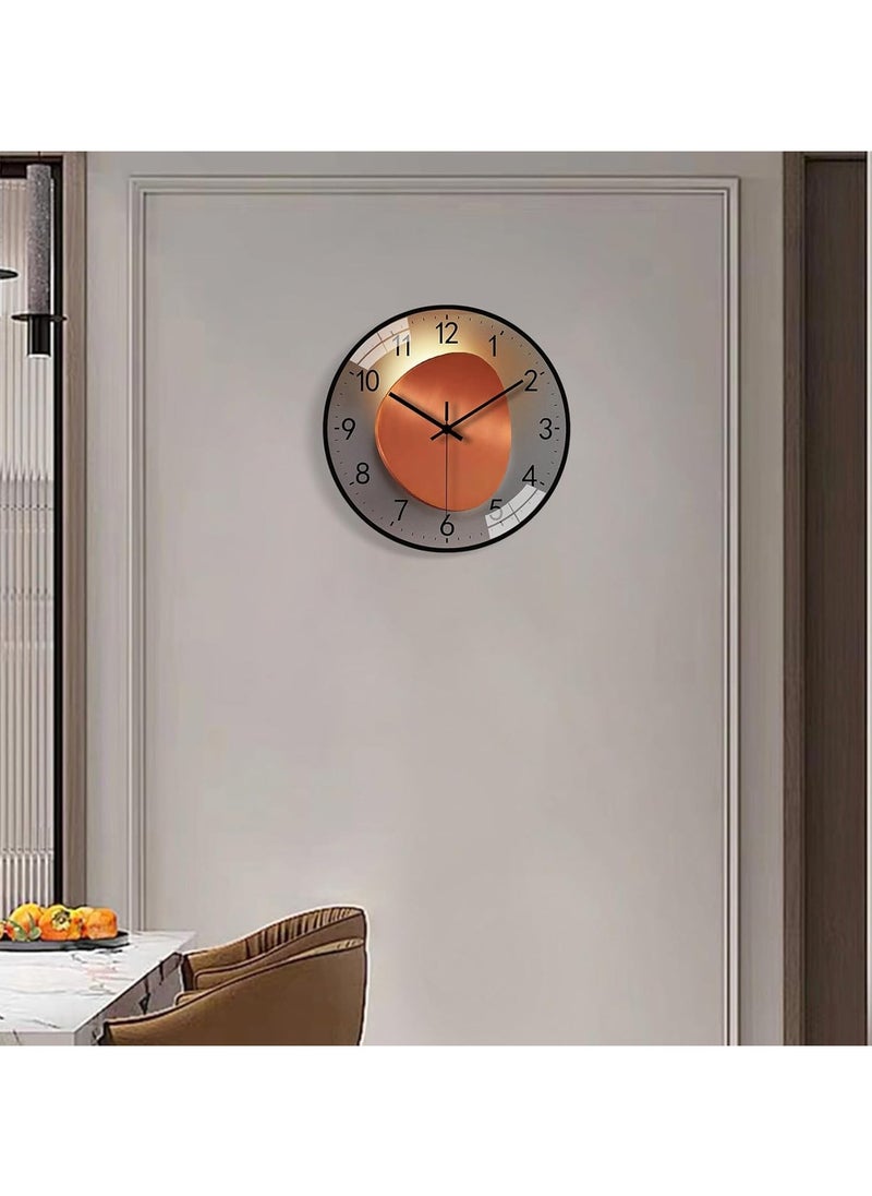 Wall Clock, 8 Inch Silent Non Ticking Modern Wall Clock, Clear and Easy to Read for Living Room Meeting Rooms Bedroom Kitchen Office Decor