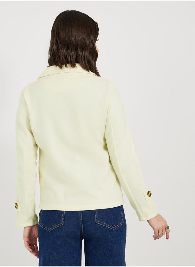 Regular Fit Short Length Wool Like Blazer