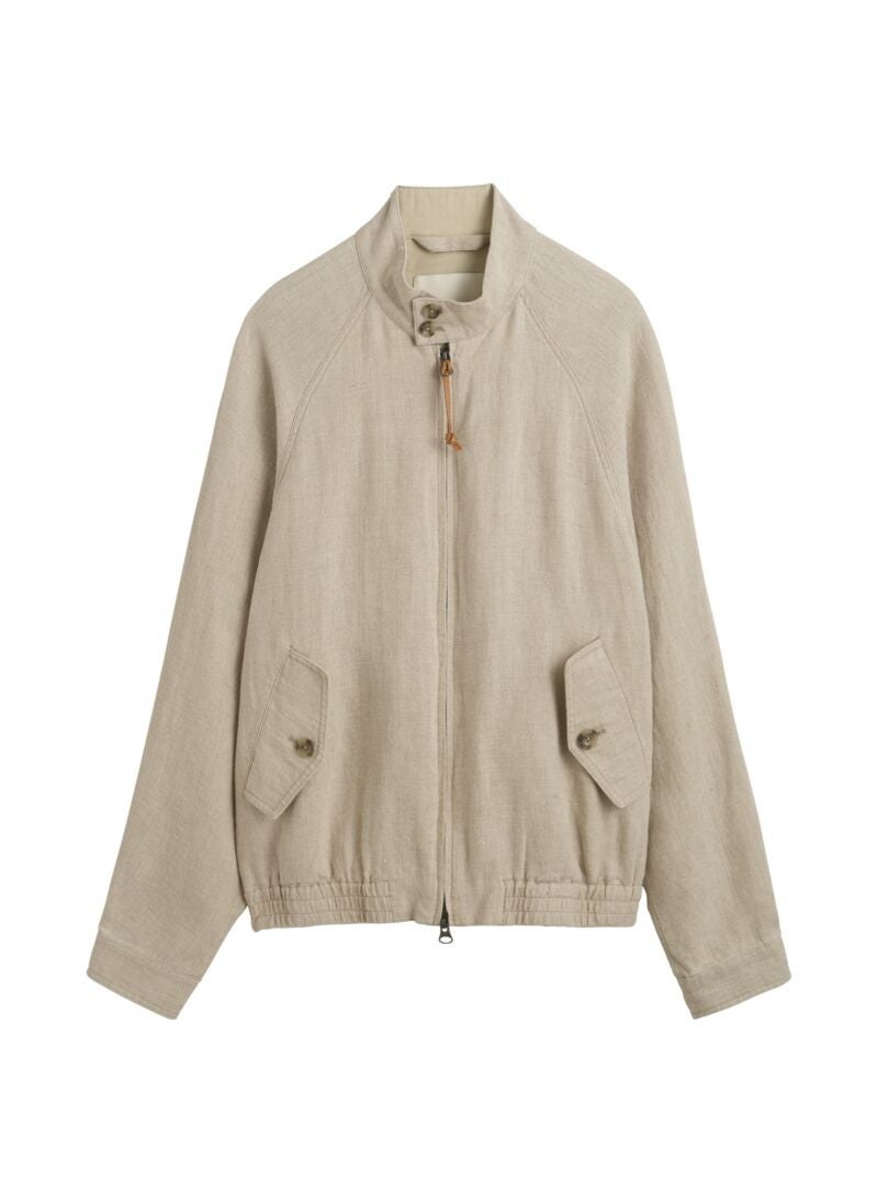Linen Harrington Jacket