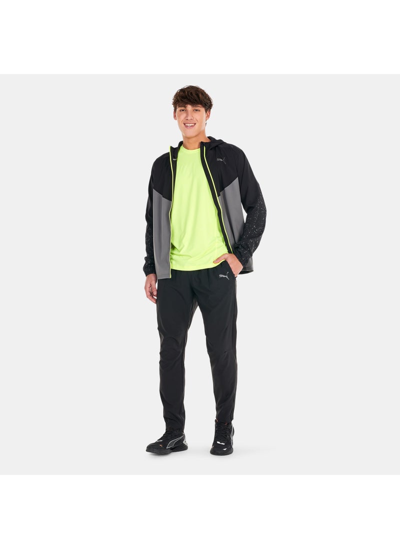 Men's Reflective Printed Woven Running Jacket