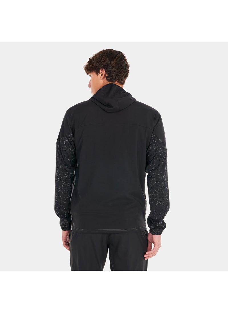 Men's Reflective Printed Woven Running Jacket