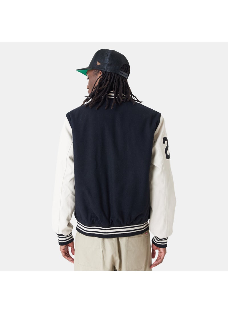 Men's Script Logo Varsity Jacket