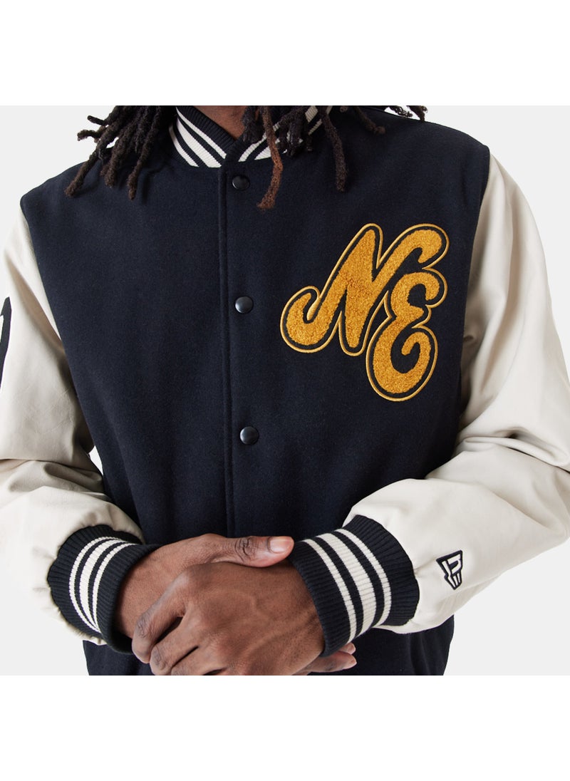 Men's Script Logo Varsity Jacket